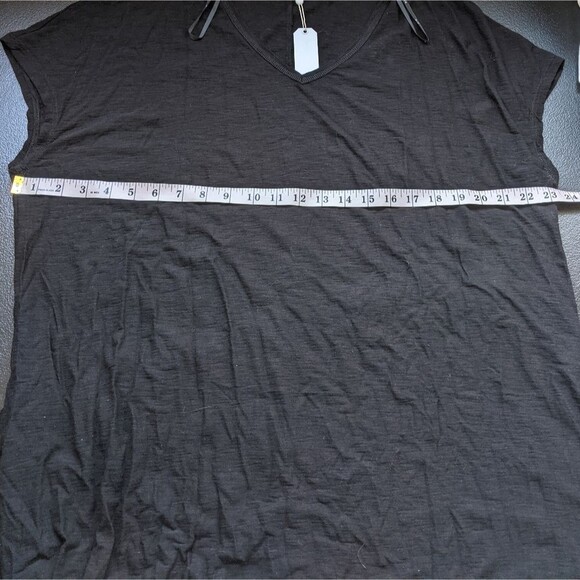 Michelle by Comune Morrow Black T-shirt Cotton Modal Midi Dress Oversized Small - Picture 3 of 9